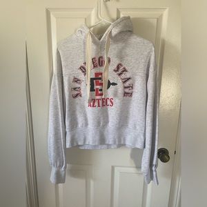 Crop San Diego State University Jacket - Size M - Like New Condition - Russell